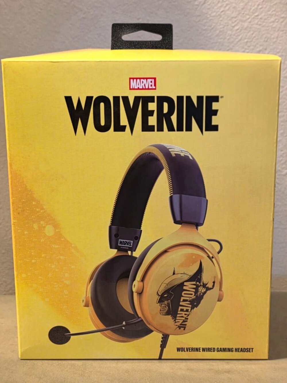 Marvel Wolverine Wired Over-Ear Headset 3.5mm Detachable Boom Mic Vol/Mute (New)